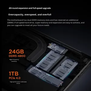 สำหรับ XiaoXin Pro14C2025 รุ่นใหม่ แล็ปท็อปขนาด 14 นิ้ว R7H255 24G 1T เมทัล SSD ภาษาอังกฤษ ปลั๊กแบบจีน แล็ปท็อป Ryzen R7H255 24G 1T - Product Image 2