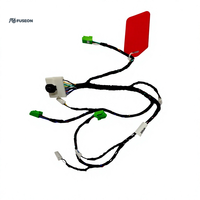 Rangkaian Kabel Panel Pintu Mobil IP67 Tahan Air Konektor Hijau Kabel Kontrol Jendela OEM Kustom 12V 24V