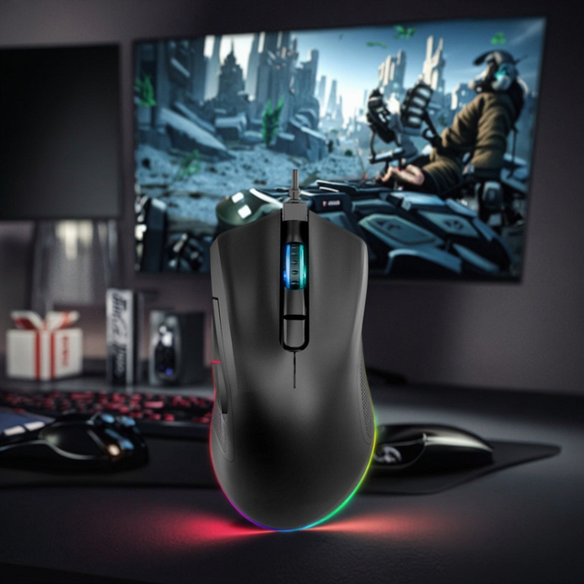 OEM Wireless Gaming Mouse 16000 DPI 7 Buttons USB Connection PC Laptop Desktop Right Hand Orientation 2.4GHz Frequency RGB