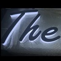 Lettres en relief 3D en acrylique LED certifiées UL de qualité professionnelle GFace, étanches, éclairées par l'avant, pour signalétique d'entreprise