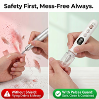 Machine à ongles électrique sans fil professionnelle personnalisable à marque privée 45000 tr/min, lime électronique, outils de manucure et polisseuse