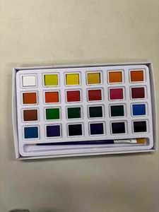 Ensemble de <span class=keywords><strong>peinture</strong></span> <span class=keywords><strong>gouache</strong></span> <span class=keywords><strong>à</strong></span> <span class=keywords><strong>l</strong></span>'<span class=keywords><strong>eau</strong></span> personnalisée Daqian, peintures <span class=keywords><strong>à</strong></span> <span class=keywords><strong>l</strong></span>'huile solides pour la <span class=keywords><strong>peinture</strong></span> sur papier et toile, boîte de 24 couleurs, aquarelle solide - Product Image 3