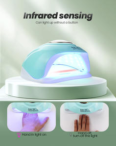 Lampe à ongles UV LED 268W haute puissance 57 LED, avec minuterie intelligente, compatible avec le gel et la colle LED, outil <span class=keywords><strong>de</strong></span> durcissement professionnel pour la maison et le salon <span class=keywords><strong>de</strong></span> manucure - Product Image 4