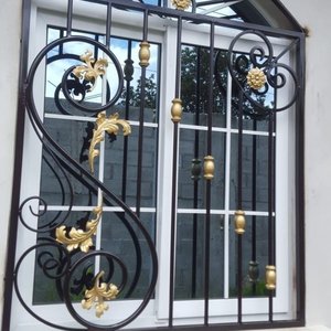 Cửa sổ sắt đơn giản nướng thiết kế thanh dọc tối giản cho ngôi nhà hiện đại - Product Image 6