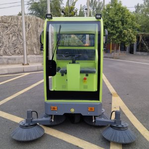 Balayeuse de voirie extérieure compacte à 3 <span class=keywords><strong>roues</strong></span> pour la collecte des <span class=keywords><strong>feuilles</strong></span>, idéale pour le nettoyage de grandes surfaces - Product Image 3
