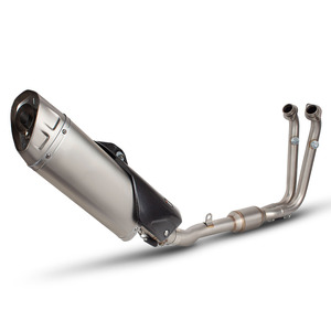 Pour CFMOTO 450SR 450 SR système d'échappement complet modifié moto évasion Moto carbone couverture silencieux avec tuyau de liaison avant DB Killer - Product Image 1