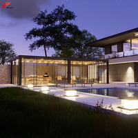 Structure de terrasse en aluminium motorisée, imperméable, à lames orientables, pour l'extérieur, au bord de la piscine, ombrage bioclimatique, jardin, pergola