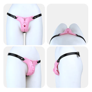 Ceinture de chasteté féminine FRRK, dispositif d'abstinence avec verrouillage CB, cage de chasteté, jouets sexuels pour hommes, jouets BDSM, culotte de bondage avec cathéter - Product Image 6