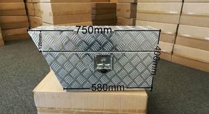 Meilleure boîte <span class=keywords><strong>de</strong></span> rangement pour véhicule en tôle d'aluminium à motif chevron, sur mesure, économique, avec serrure, étanche, pour benne <span class=keywords><strong>de</strong></span> pick-up ou auvent - Product Image 6