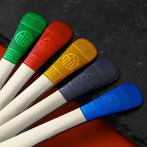 Cuchara de la suerte de acero inoxidable 304 de tamaño medio con diseño de caracteres chinos para uso doméstico y en restaurantes, cuchara de regalo duradera - Product Image 4