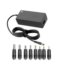 Adaptateur d'alimentation à découpage 60W 12V 5A de remplacement avec prises CC multi-tailles pour équipement électronique domestique et de bureau