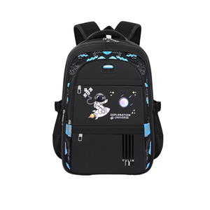 Sac à dos d'étudiant tendance de style nouveau, astronaute de dessin animé, double épaule, sac d'école imperméable - Product Image 5