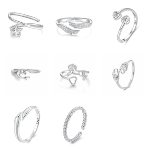 Anello Regolabile Aperto in <span class=keywords><strong>Argento</strong></span> Sterling 925 con Smalto Colorato a Forma di <span class=keywords><strong>Fenice</strong></span> e Zirconi, per Donne e Ragazze, Regalo per Matrimoni e Feste - Product Image 2
