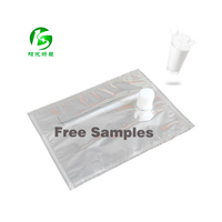 Logo taille personnalisée jetable aluminium 3L lait condensé oeuf liquide distributeur Valve aseptique Bavoir sac en boîte avec bec