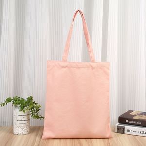 Sac fourre-tout en toile de coton écologique réutilisable avec logo personnalisé imprimé, motif lettres, fermeture éclair, poignée renforcée extra large - Product Image 3