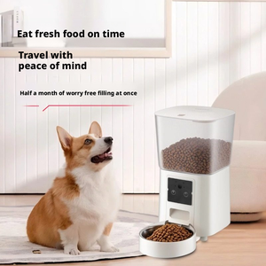Tuya Uygulaması Uzaktan Kumandalı Akıllı Evcil Hayvan Besleyici Plastik Modern Düz Desenli Kuru Mama Dağıtıcısı Otomatik Kedi Köpek Mama Kapları Şarjlı - Product Image 2