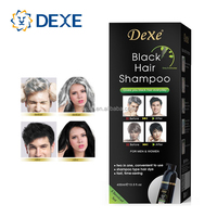 DEXE de Tinte para el Cabello Color Castaño Oscuro Natural, Champú sin Químicos, Sin PPD ni Amoníaco, Cubre el Cabello Blanco y Gris, para Hombres y Mujeres