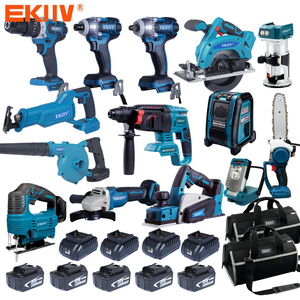 EKIIV professionnel 15 en 1 perceuse sans fil kit d'outils électriques ensemble de sacs à outils comprenant une meuleuse de clé/<span class=keywords><strong>sac</strong></span> à outils/tournevis - Product Image 6