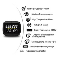 Promata MATAC-4I 4WD TPMS avec affichage sur prise allume-cigare, 4 capteurs internes avec réglage de la pression à un bouton pour SUV et Ute