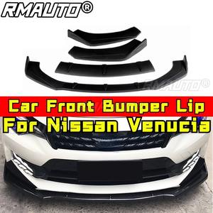 <b>For</b> Nissan Venucia Guard Protector Cover Apron <b>For</b> Nissan Venucia Style Front Bumper Lip Splitter <b>Diffuser</b> <b>Car</b> Accessories - Product Image 2