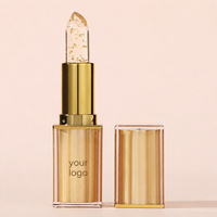 Rouge à lèvres changeant de couleur à la feuille d'or, pour lèvres sensibles, avec teinte rose adaptative, marque privée