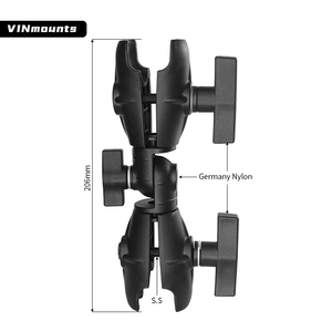 VINmounts 1.5 Inch C Size Double <b>Socket</b> Swivel <b>Ratchet</b> Arm Adjustable Locking RAM Compatible Ball Mount Arm 38mm VIN-C-DLG3A - Product Image 3