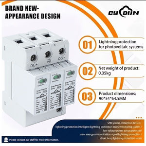 Dispositif de <span class=keywords><strong>protection</strong></span> contre les surtensions 4P T2 2024, prix compétitif, <span class=keywords><strong>protection</strong></span> contre les surtensions 40A, <span class=keywords><strong>protection</strong></span> contre la foudre triphasée, certifié CE - Product Image 4