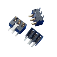 Connecteur de batterie à compression à ressort de qualité professionnelle, série de bornes métalliques plaquées or DIP pour PCB de machine de point de vente