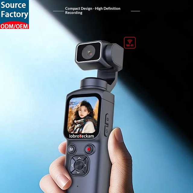 1.72'' 4K Pocket Sports Camera 60FPS Vlog Handheld Digital Gimbal Camera Stabilization Action Camera for Travel Live Streaming