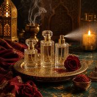Fiirduas Flacon pulvérisateur de parfum en verre transparent 30ml 50ml 100ml, atomiseur de parfum cylindrique vide rechargeable avec pompe à brume fine