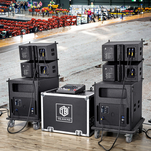 TB TR-10 Dış Mekan Tam Aralıklı Metal Ses Ekipmanı Ahşap <span class=keywords><strong>Line</strong></span> <span class=keywords><strong>Array</strong></span> Hoparlör <span class=keywords><strong>2</strong></span> Yollu 4/8 Ohm 600W Ses Sistemi - Product Image 5
