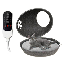 Lit pour chien portable et lit pour chat grotte amovible lavable en feutre de laine Design compact pour bureau dortoir utilisation hivernale boîte emballage