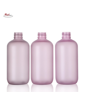 Venta al por mayor de fábrica: Botella Boston redonda mate de 500ml, material PET 24/410, vacía, para envases de cosméticos y cuidado facial. - Product Image 4