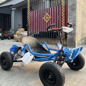 Go-Kart Anak/Remaja 90cc 2-tak Ban Jalan 6-inci Kecepatan 35km/jam Starter Engkol Manual Segala Medan Luar Ruangan Bertenaga Bahan Bakar - Product Image 3