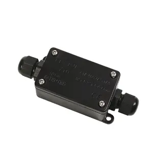 IP66 wasserdichtes abs Kunststoff gehäuse Gehäuse Schwarz Kunststoff-Anschluss dose Für LED-Licht
