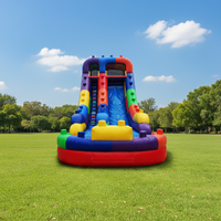 Bouncer gonflable circulaire coloré de grande taille pour usage commercial, idéal pour les adultes et les enfants, parfait pour les jardins et les piscines.