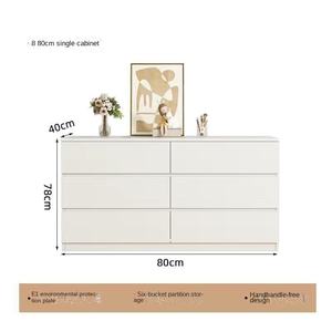 Moderno Simple Dormitorio Tocador Crema Retráctil <span class=keywords><strong>Maquillaje</strong></span> Escritorio Integrado Cubo Gabinete de Almacenamiento Pequeño Apartamento Crema Panel - Product Image 6