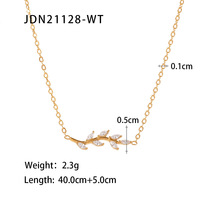 Mode femmes titane acier collier bijoux 18K or acier inoxydable vert rose blanc diamant pendentif collier
