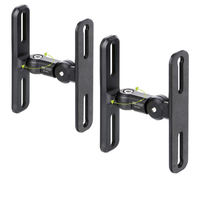 GU15 New Universal 304 Stainless Steel Alloy Sound SPEAKER WALL Bracket Mount (1pair) Audio Stand Hanger Load 15kg 33lbs