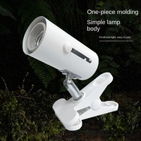 Lampu Pemanas Hewan Peliharaan Simulasi Sinar Matahari UVB untuk Kadal Penyu Reptil, Suplemen Kalsium, Lampu Klip Pemanas UVA Otomatis dengan Pengatur Waktu