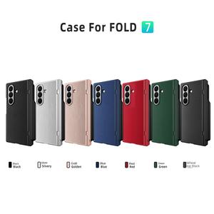 Funda <span class=keywords><strong>para</strong></span> <span class=keywords><strong>Samsung</strong></span> Galaxy Z Fold 6/7 con textura <span class=keywords><strong>de</strong></span> lichi, PC+PU, protección completa <span class=keywords><strong>de</strong></span> la bisagra, con hebilla <span class=keywords><strong>de</strong></span> TPU, ranura <span class=keywords><strong>para</strong></span> S Pen y protector <span class=keywords><strong>de</strong></span> pantalla - Product Image 6