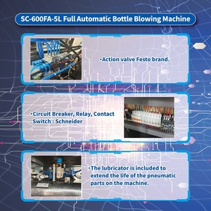 Nouvelle conception de machine de soufflage de bouteilles PET à 1 cavité, contrôlée par PLC, avec une productivité élevée, chargeur automatique 3-5L pour les grands contenants en plastique - Product Image 5