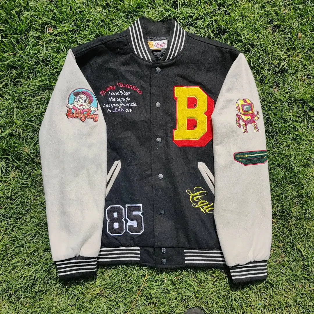 Custom High Fashion Logo Baseball Varsity Jacket No Minimum BT Embroidered Wool Leather Sleeve Leatherman Bombers Jackets