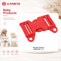 ANMCO Boucle de ceinture de sécurité en plastique à dégagement central personnalisée pour siège auto bébé, poussette et vélo