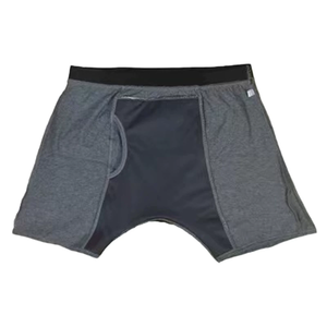 Nouveau 500ML anti-fuite écologique M-2XL coton hommes incontinent <span class=keywords><strong>lavable</strong></span> Boxer slips avec pour les sous-vêtements incontinents âgés - Product Image 1