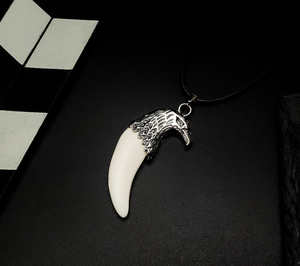 Collar Retro con Dientes de Lobo, Dragón, Búho, Tigre y Tiburón para Hombre y Mujer, Regalo de Pareja, Collar de Dientes de Animales, Collar <span class=keywords><strong>Rock</strong></span> Cool, Amuleto de la Suerte - Product Image 6