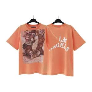 Camiseta de Verano Palm Angel, Nueva, Moderna, con Estampado de Letras, Estilo Urbano, Unisex, Holgada, Informal, de Manga Corta - Product Image 2