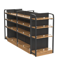 Étagères de supermarché, présentoirs pour snacks de magasin de proximité, présentoirs à tabac, présentoirs en acier et en bois à simple ou double face pour hôtel