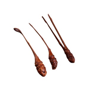 Bamboo Root <b>Tea</b> <b>Set</b> <b>Tea</b> Pick Needle Tongs Scoop Kung Fu <b>Tea</b> Ceremony Accessories Handcrafted Irregular Shape Zhejiang Origin - Product Image 5