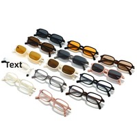 Kacamata Cool-Fang Eyewear Model Terbaru, Kacamata Hitam Bingkai Kecil Gaya Eropa Amerika, Lensa Berwarna Personalisasi, Unisex